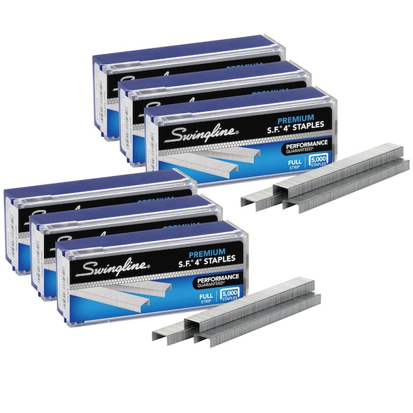 Swingline S.F. 4 Premium Staples, 0.25in L, 210 Per Strip, PK30000 ACC35450P - main